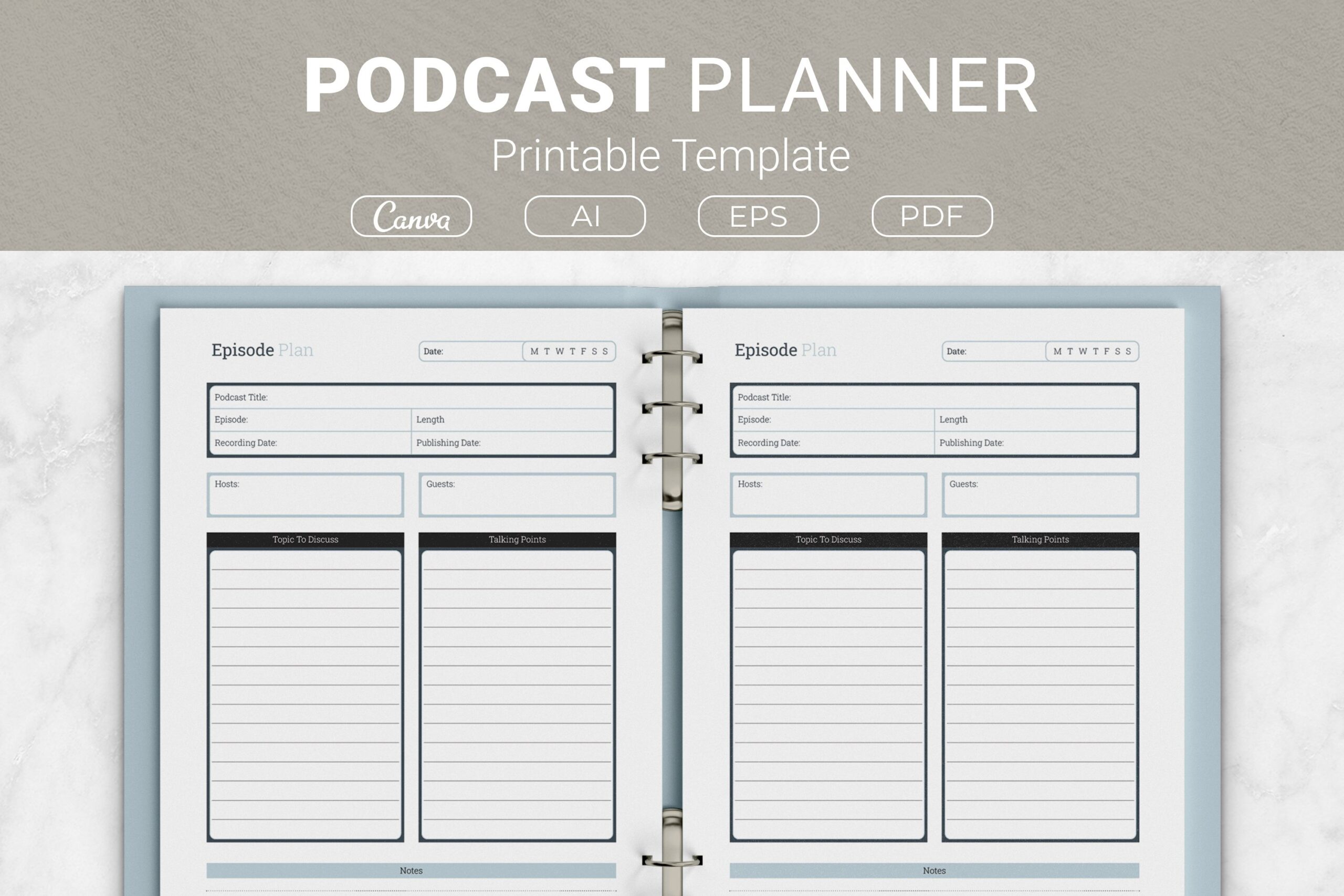 Podcast Episode Planning Template