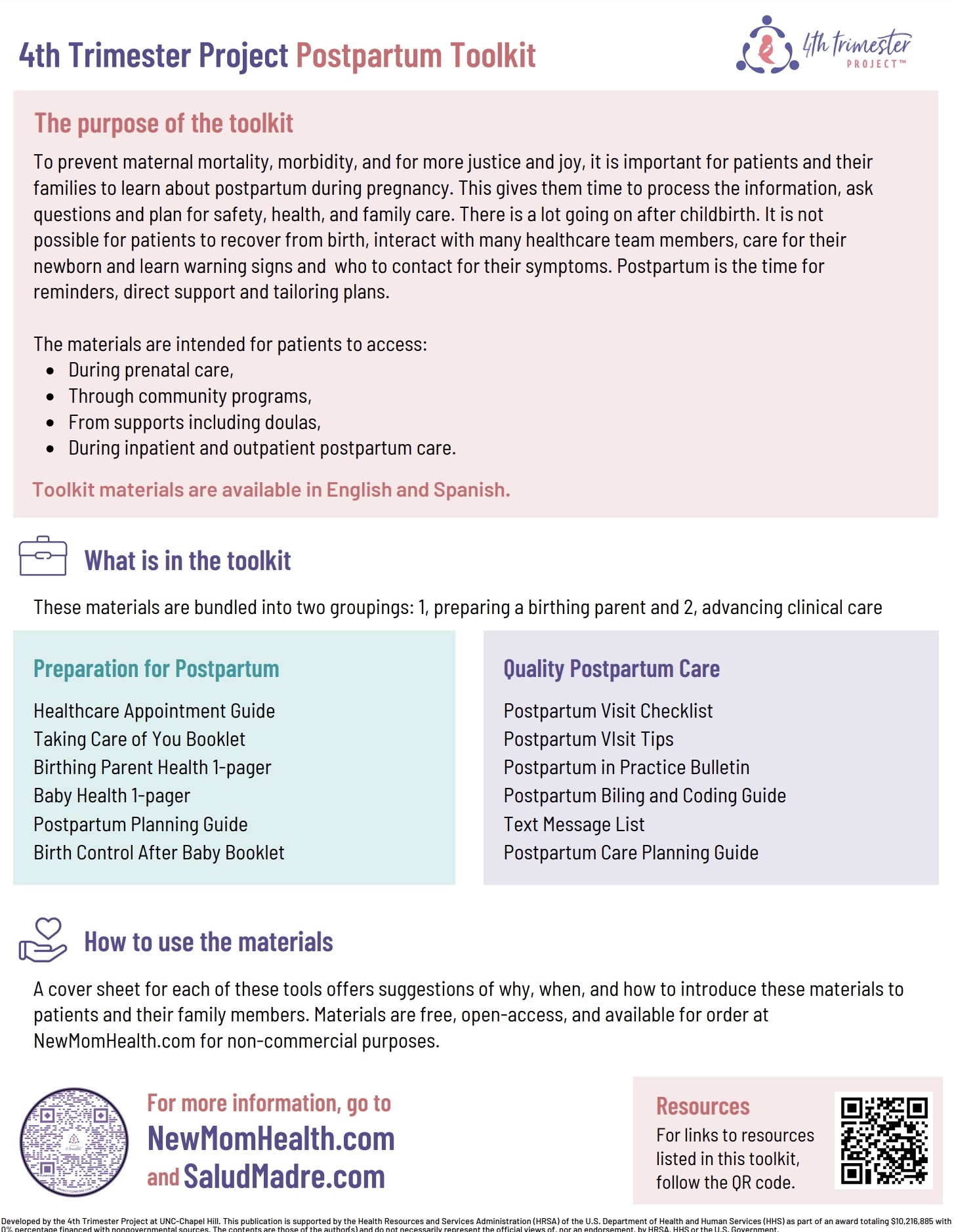 Postpartum Support Plan For New Parents 4th Trimester Project