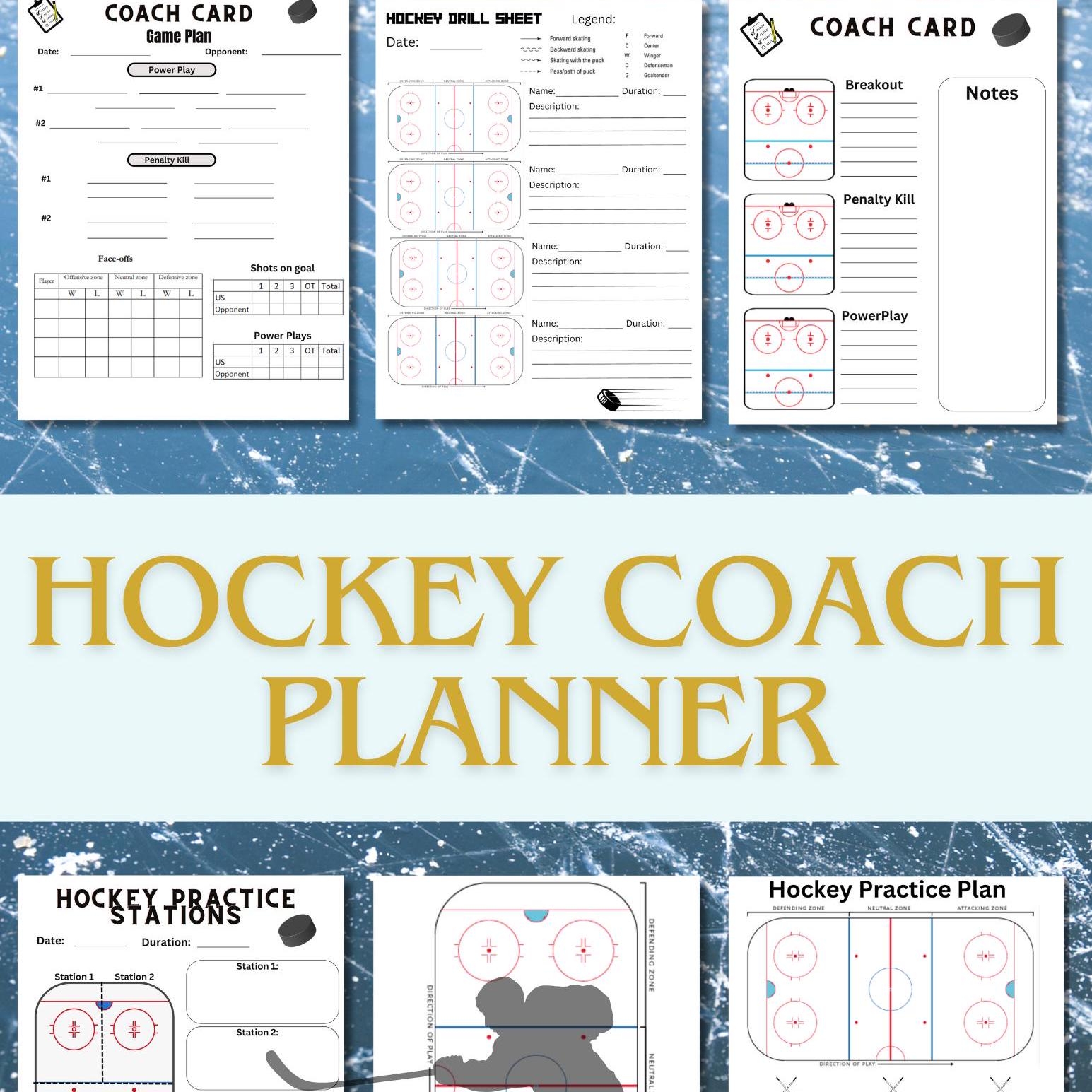 Practice Plan Hockey Etsy Canada
