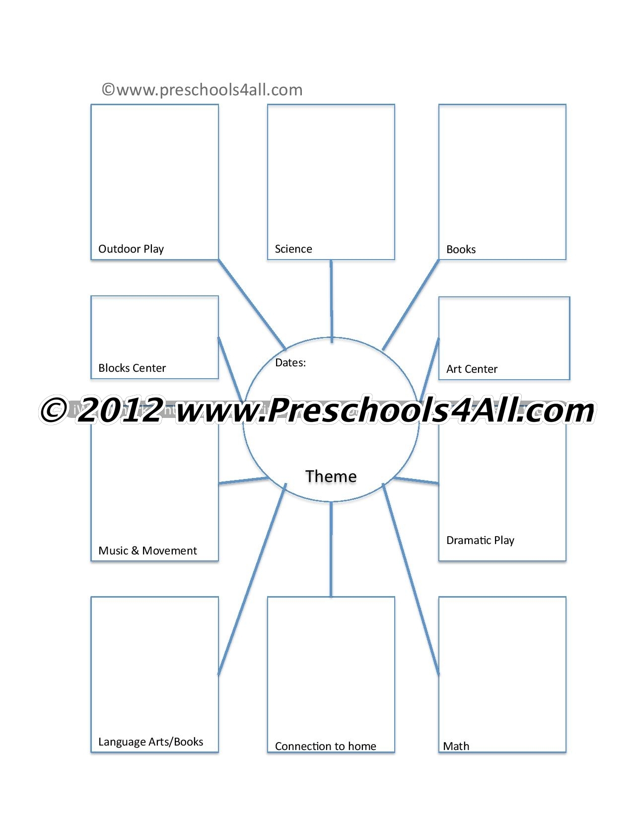 Lesson Plan Preschool Template