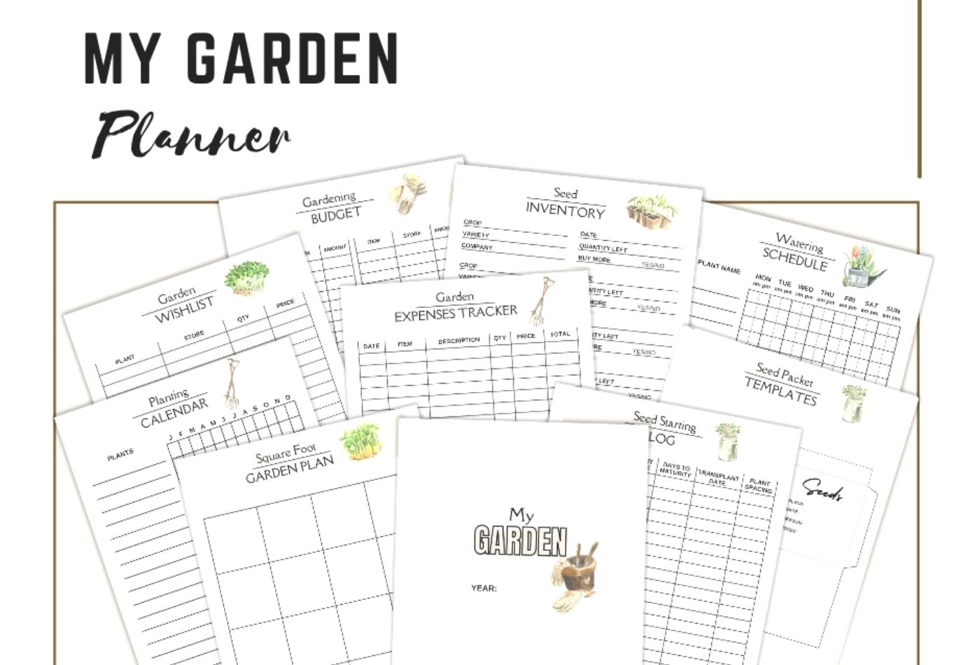Printable Vegetable Garden Planner Little Sprouts Learning