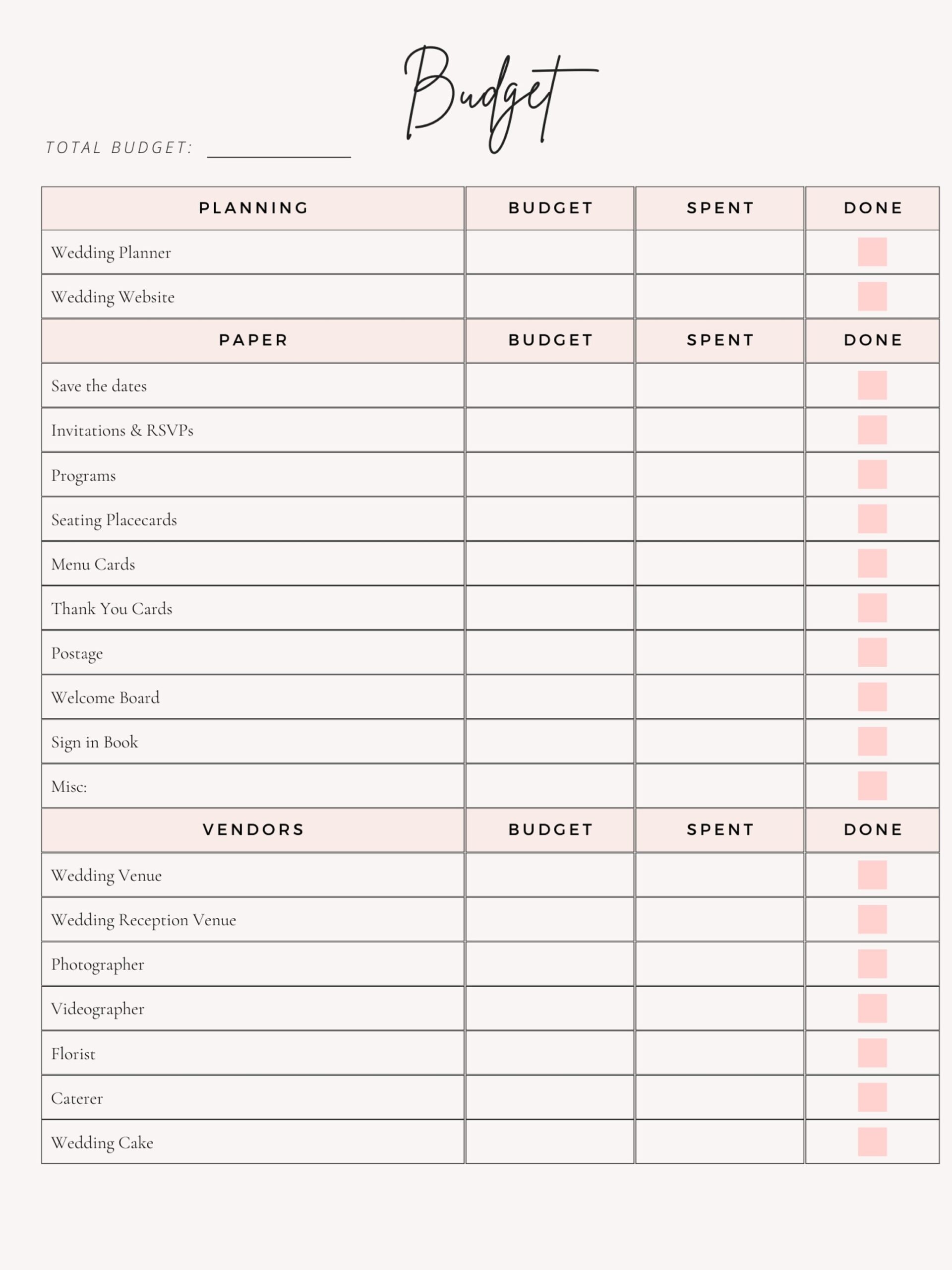 Printable Wedding Planner For Download Wedding Planning Timeline 