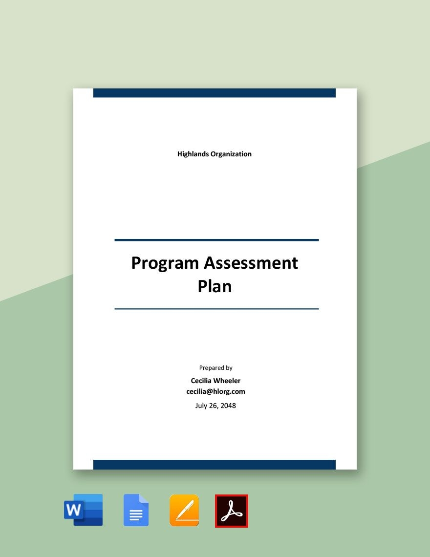 Assessment And Plan Template