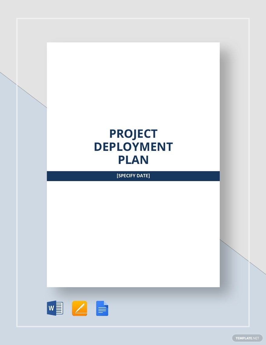 Project Deployment Plan Template In Word Pages Google Docs Download Template