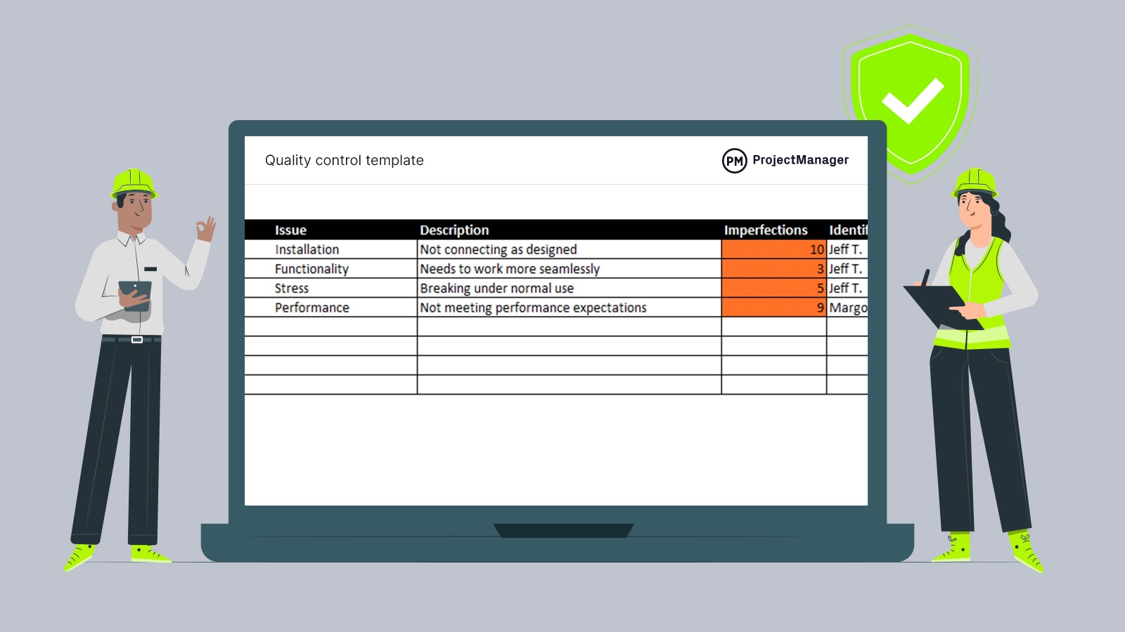 Quality Control Template For Excel Free Download 
