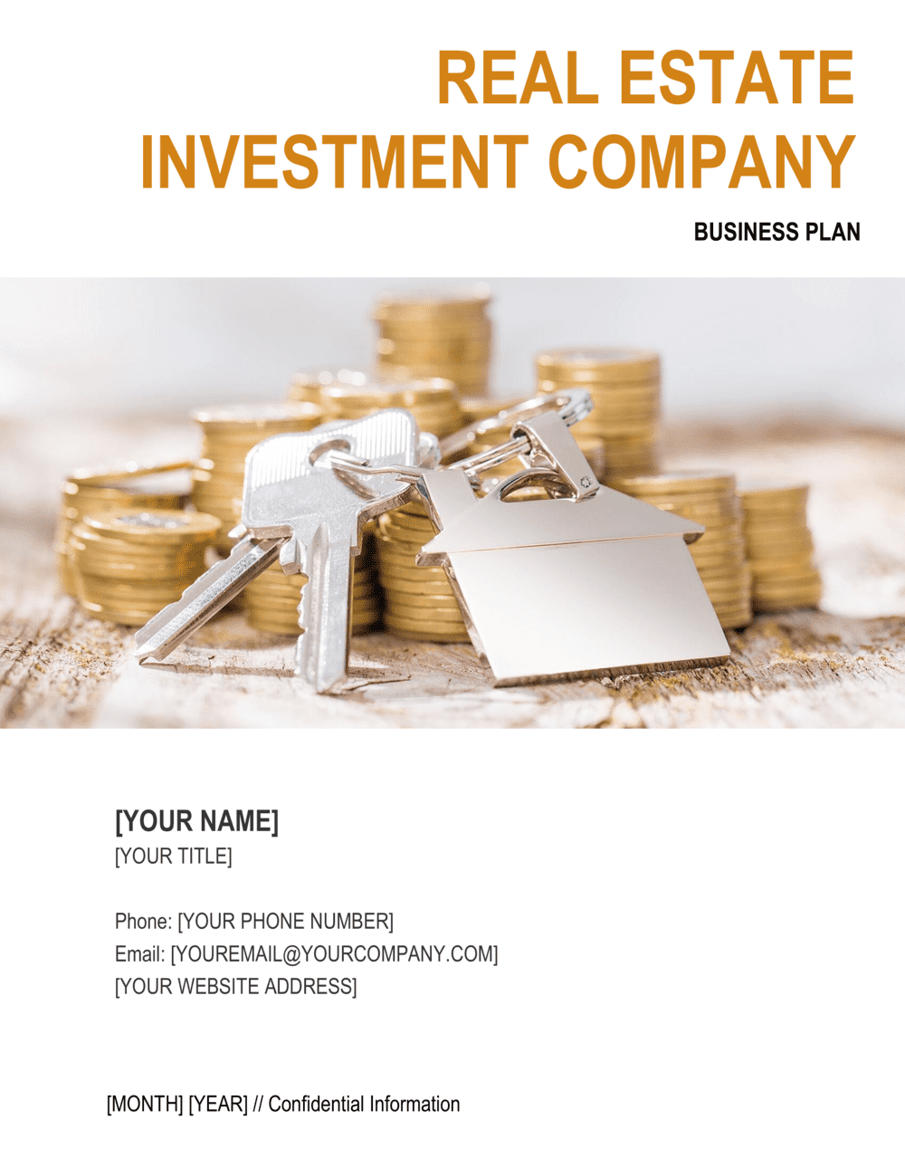 Real Estate Investment Company Business Plan Template