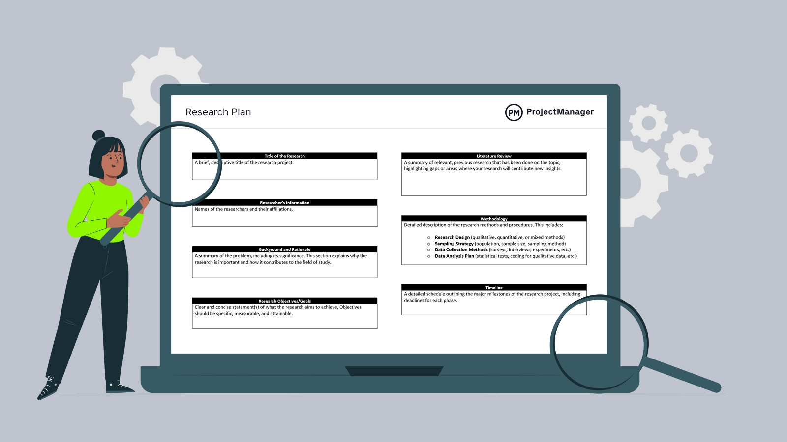 Research Plan Template For Word Free Download 