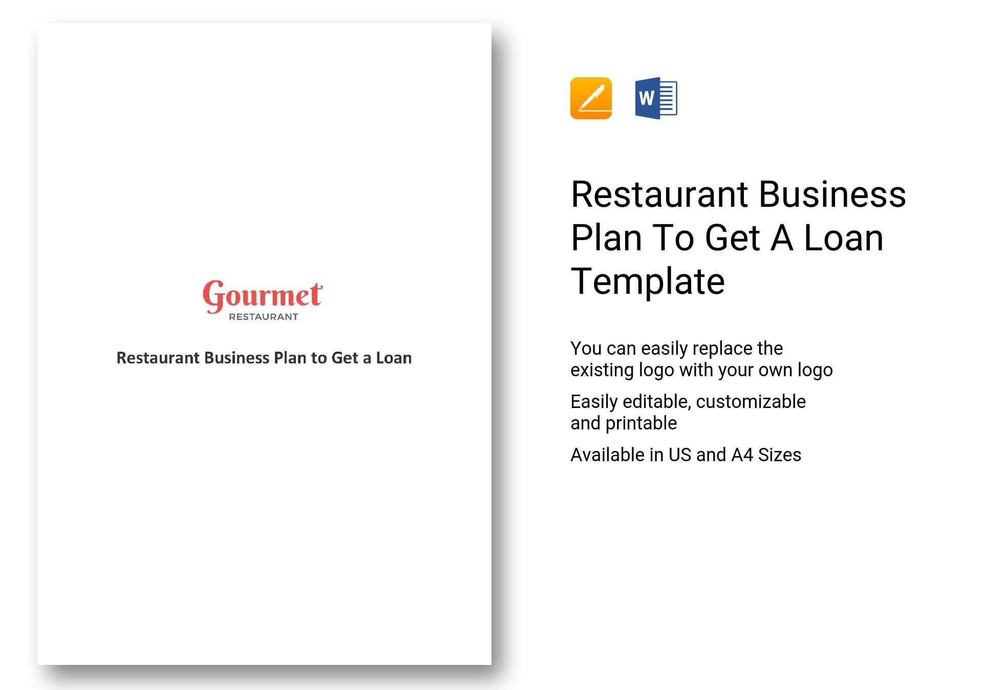 Restaurant Business Plan To Get A Loan Template Best Templates