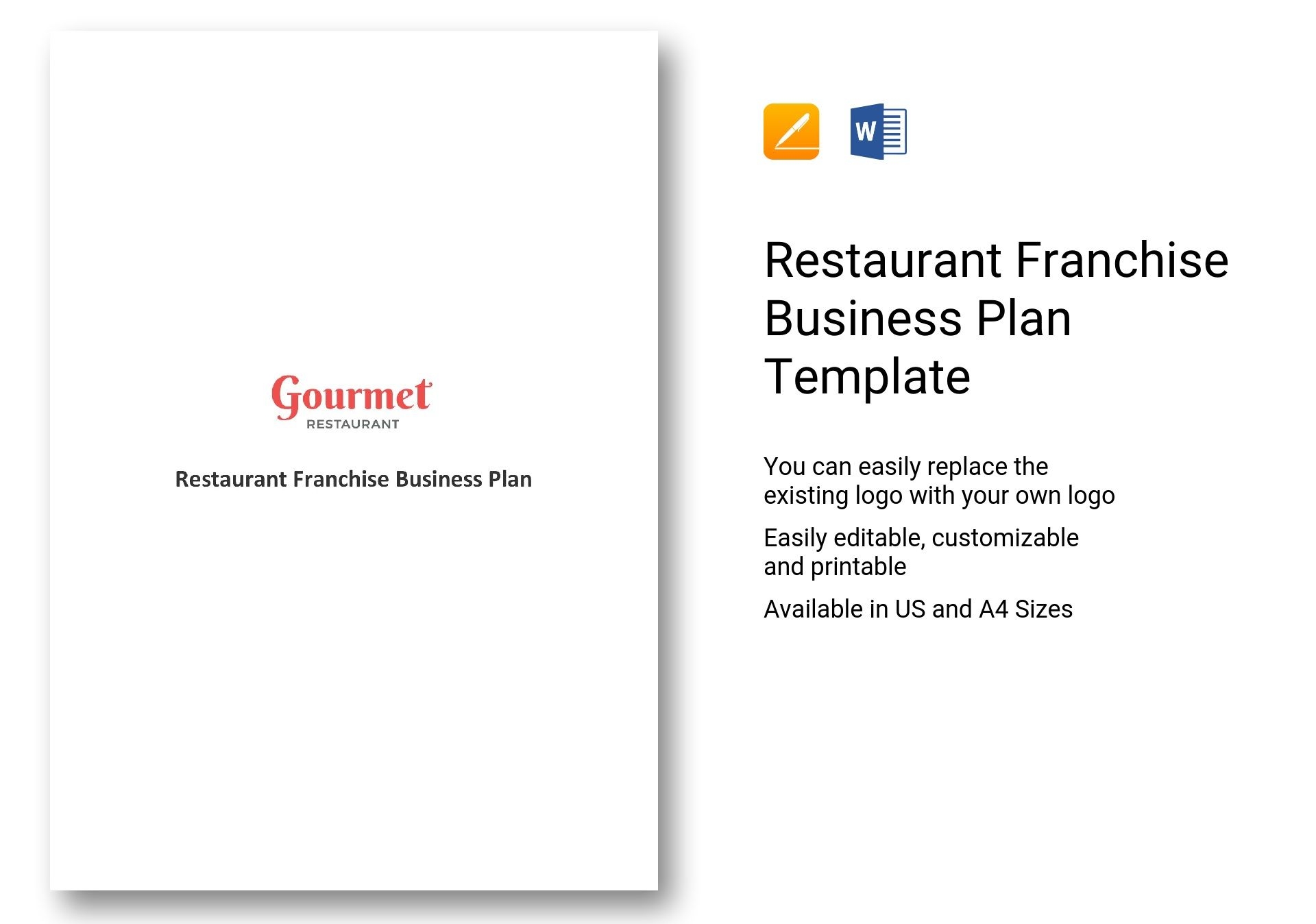 Restaurant Franchise Business Plan Template Best Templates