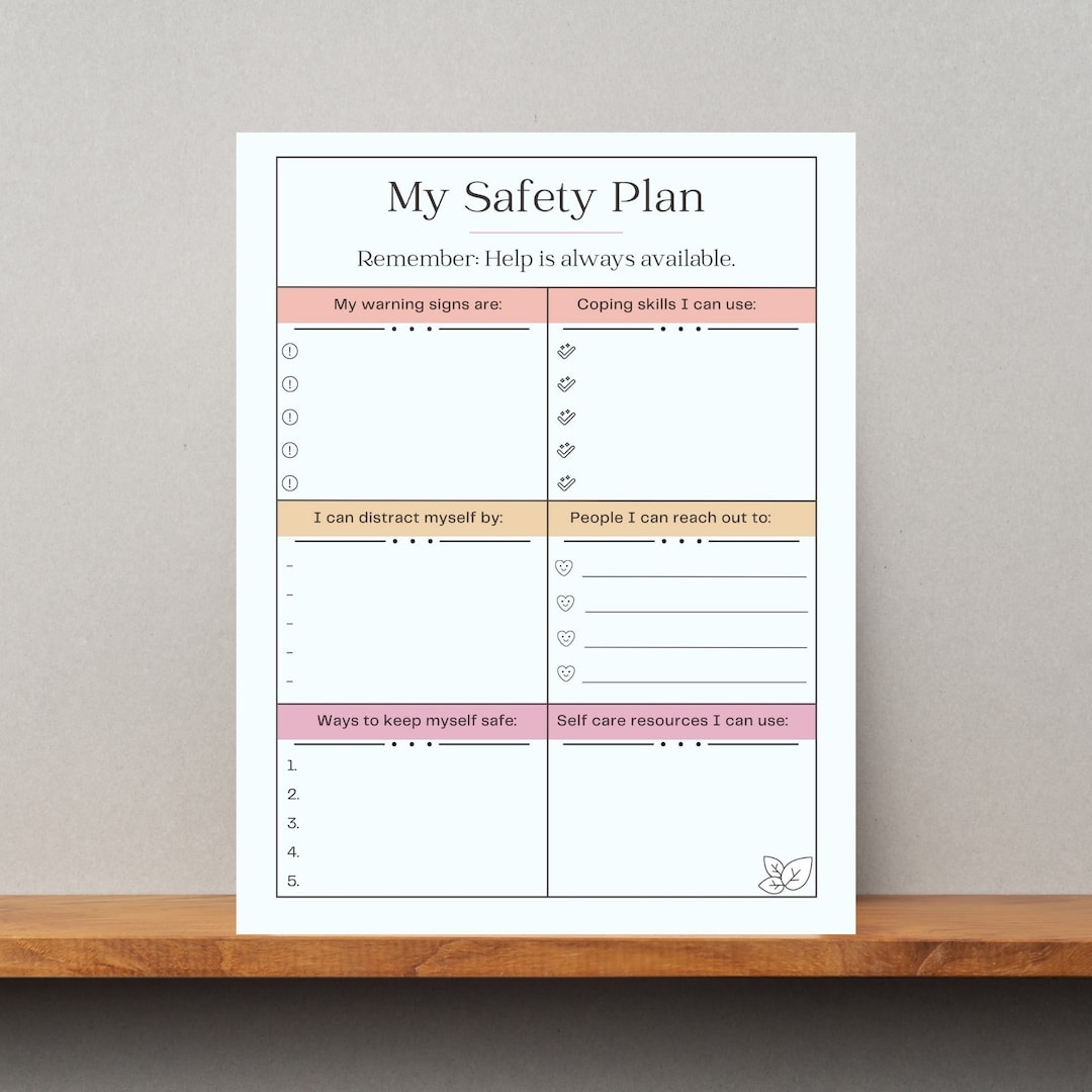 Free Mental Health Crisis Plan Template