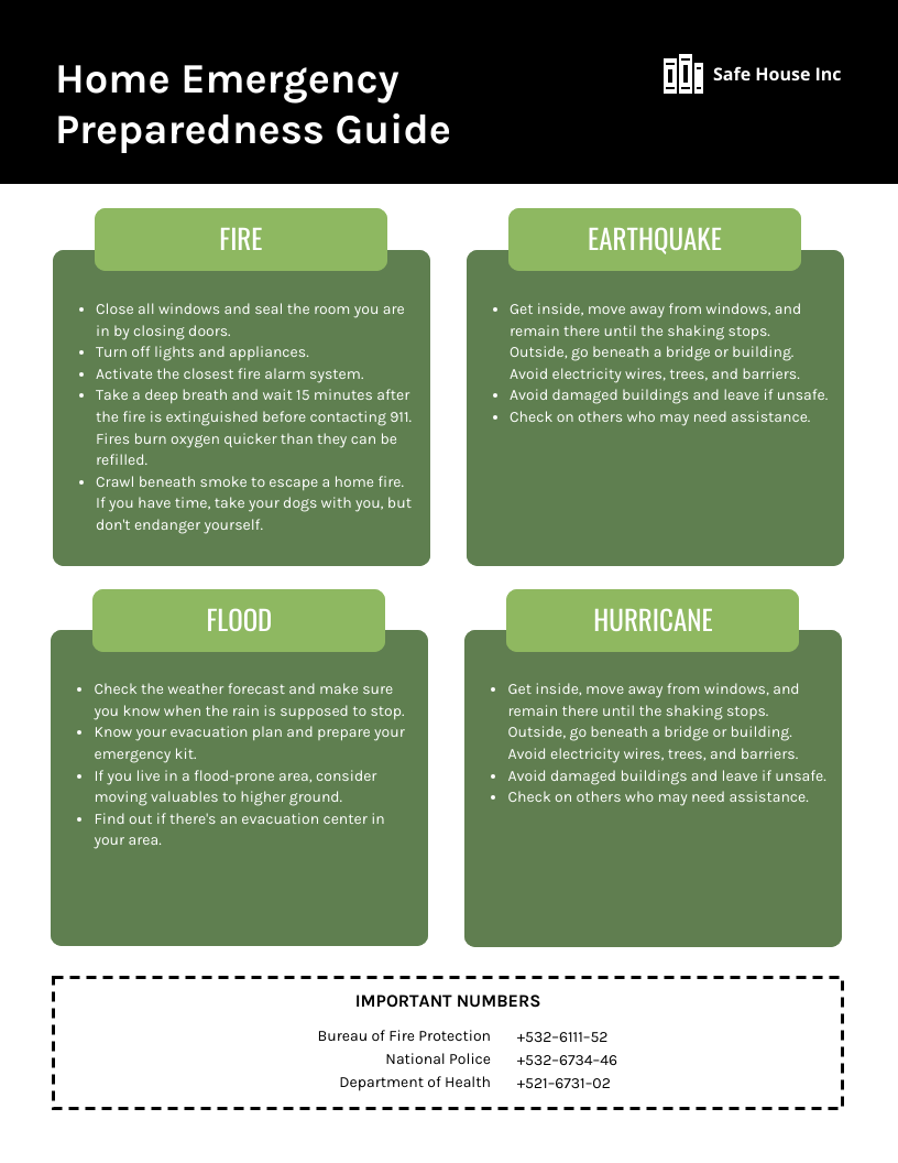 Civil Unrest Emergency Plan Template