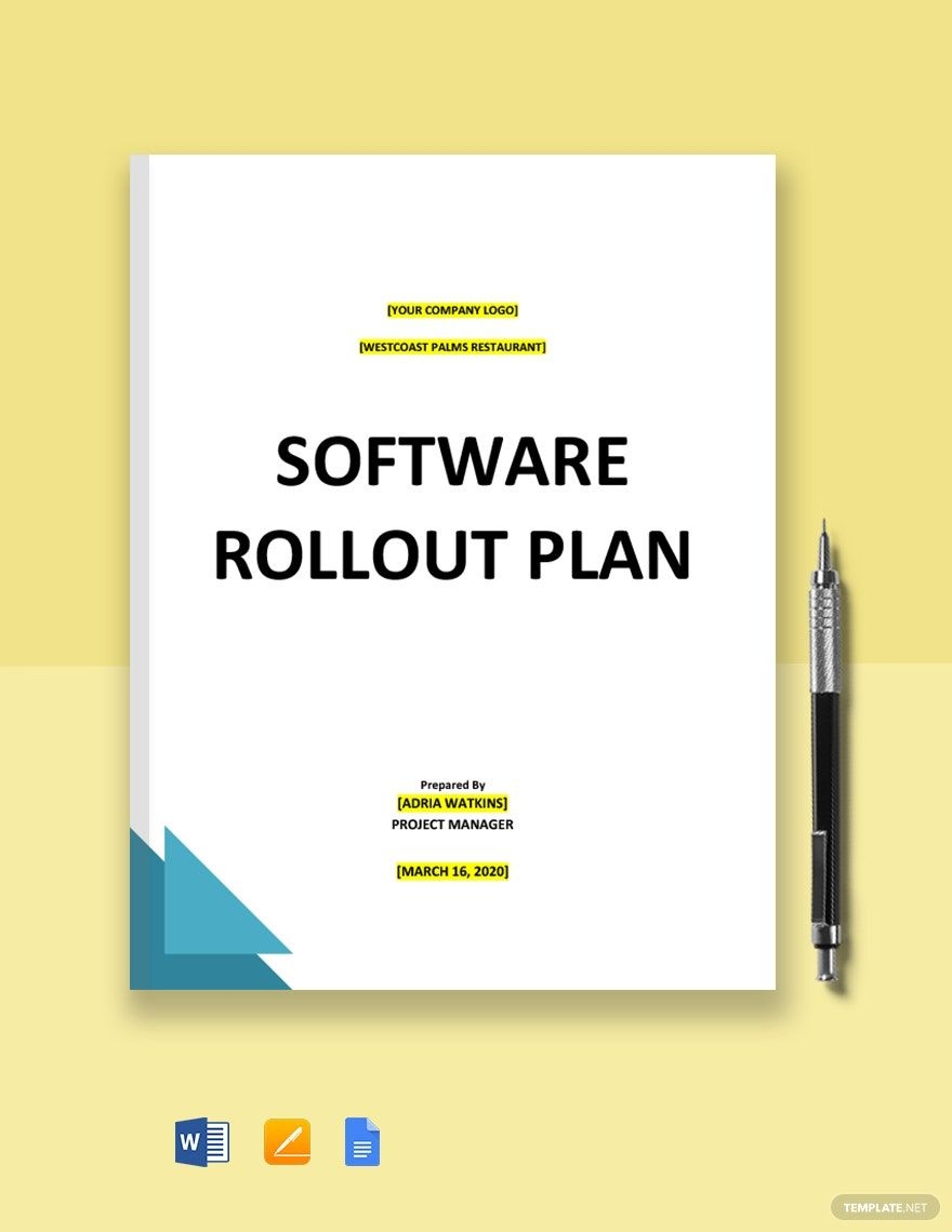 Rollout Plan Template