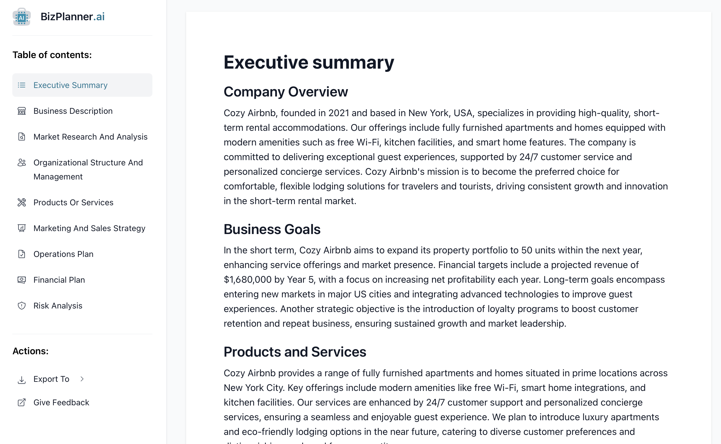 Start An Airbnb Business Free Plan U0026 PDF Template