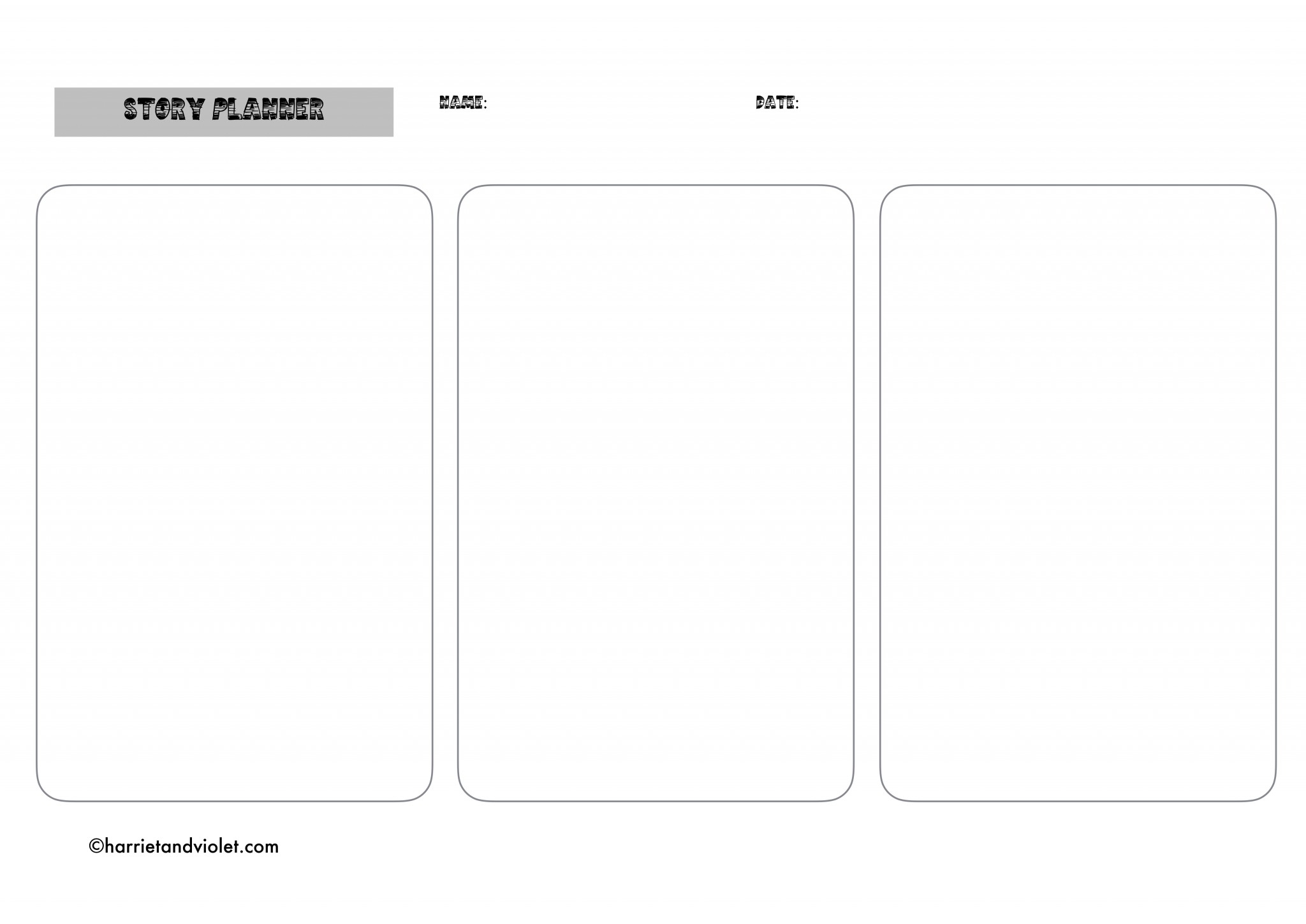 Plot Planning Template