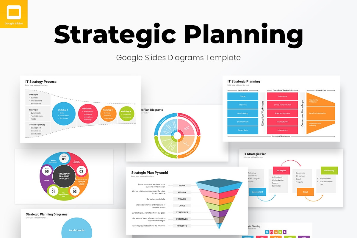 Strategic Planning Diagrams Google Slides Template Nulivo Market