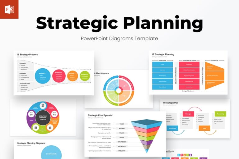 Strategic Planning Diagrams PowerPoint Template Nulivo Market