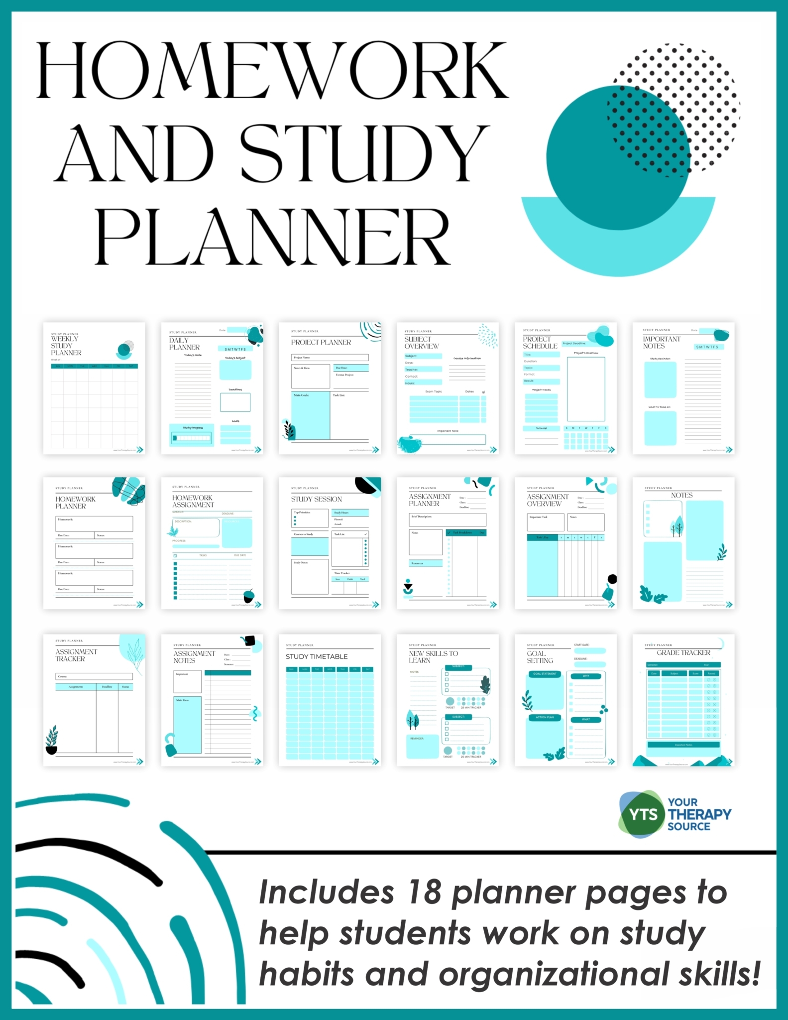 Homework Planner Printable Free