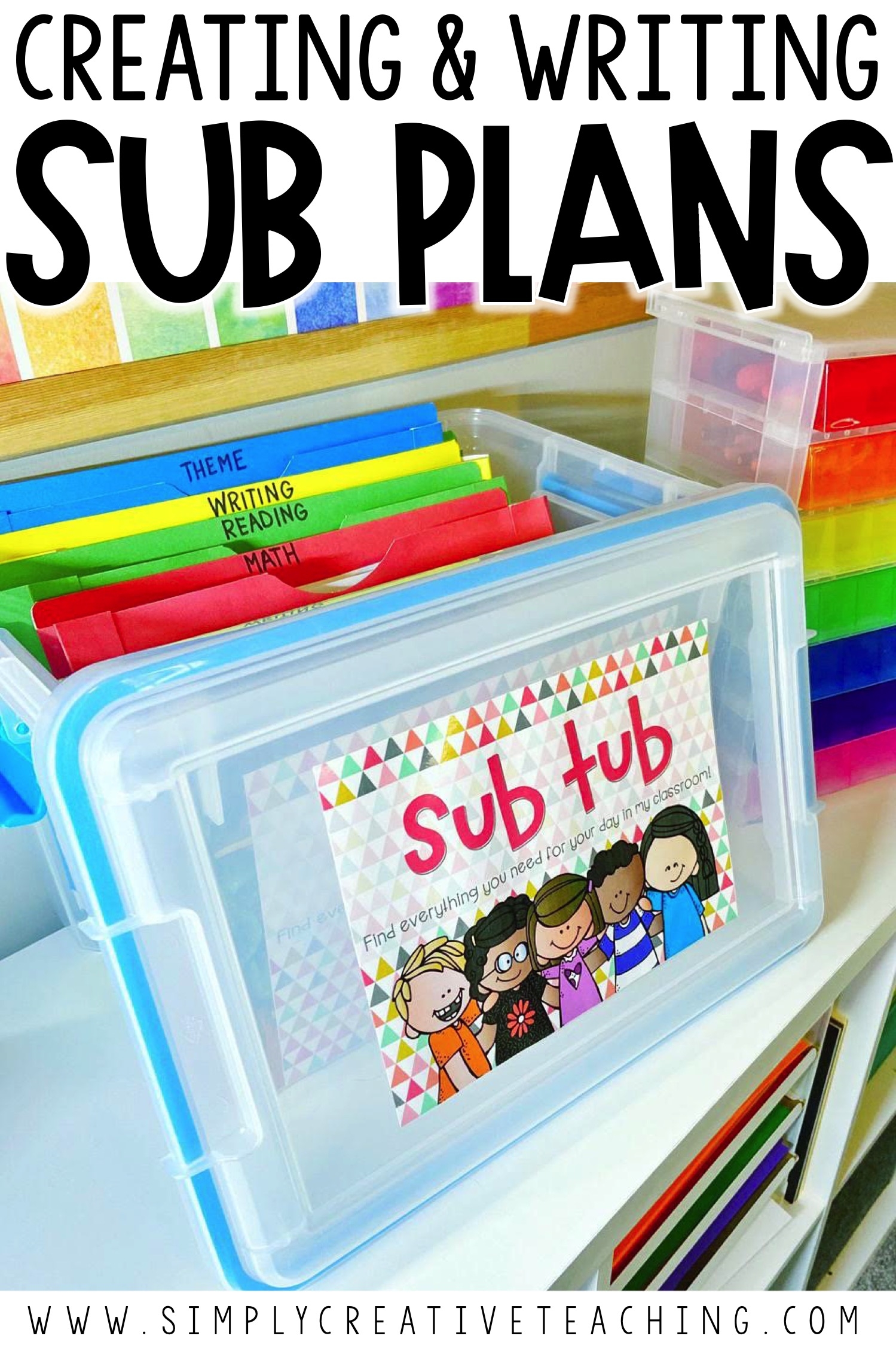 Substitute Plans Made Easy Simply Creative Teaching