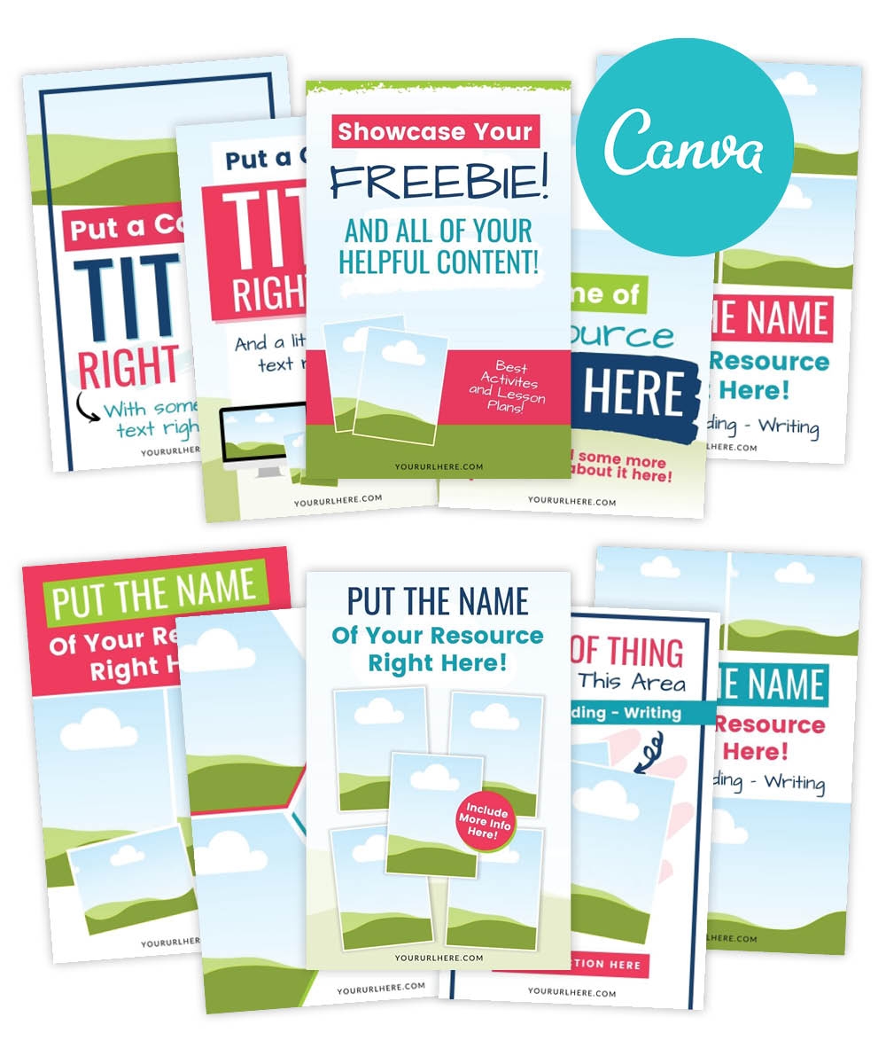 Teachers Pay Teachers Pin Design Training Template Bundle Kristin Rappaport Creative