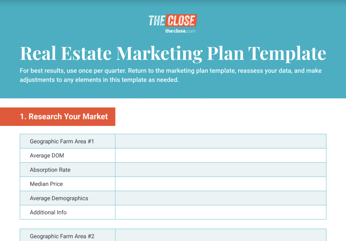 The Ultimate Real Estate Marketing Plan Template U0026 How To Create