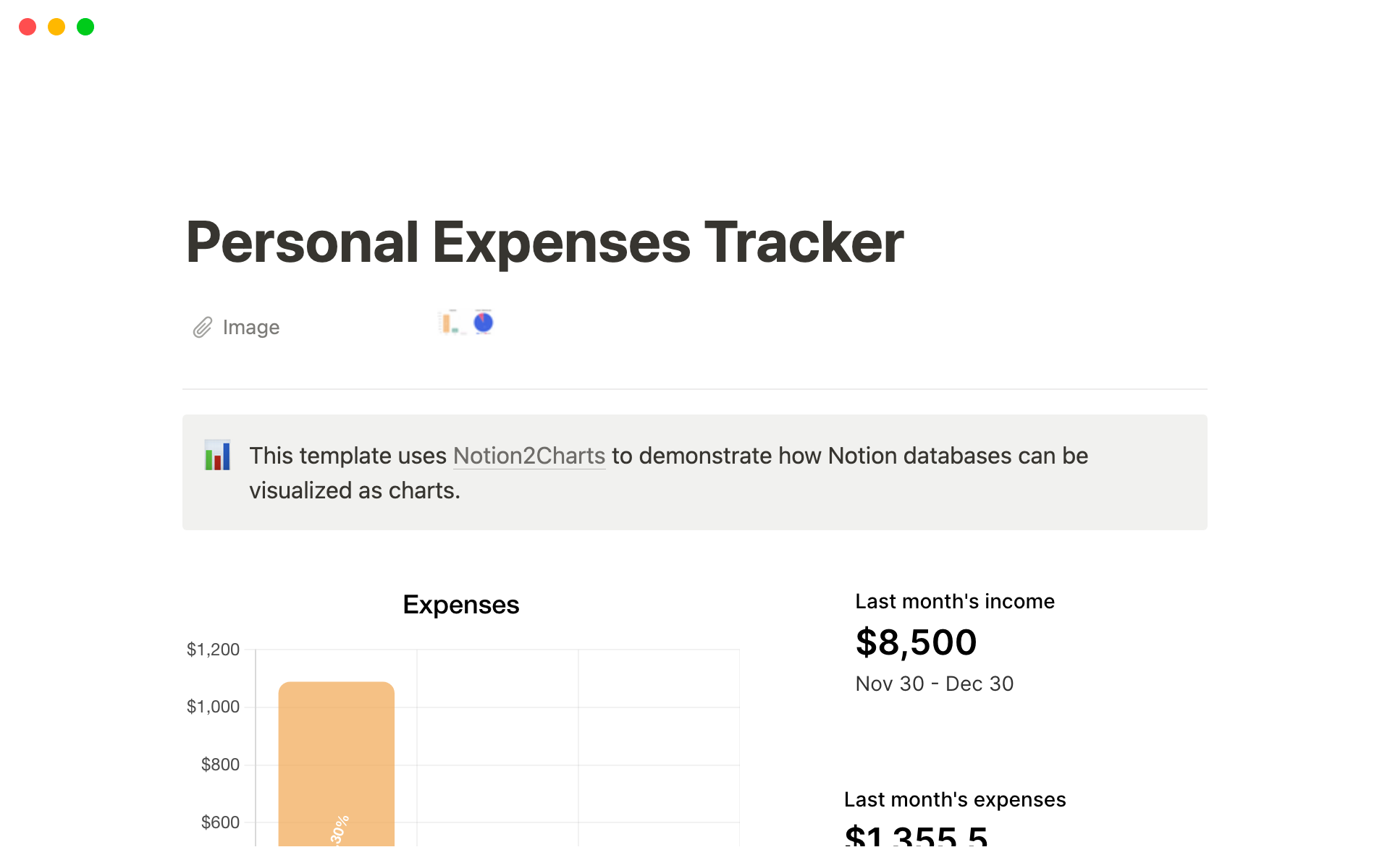 Budget Planning Notion Template
