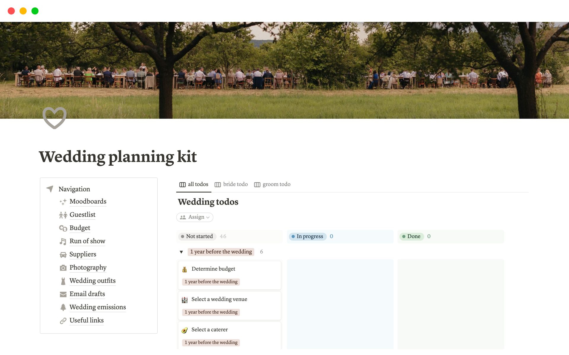 Top 10 Free Wedding Templates Notion Template Marketplace