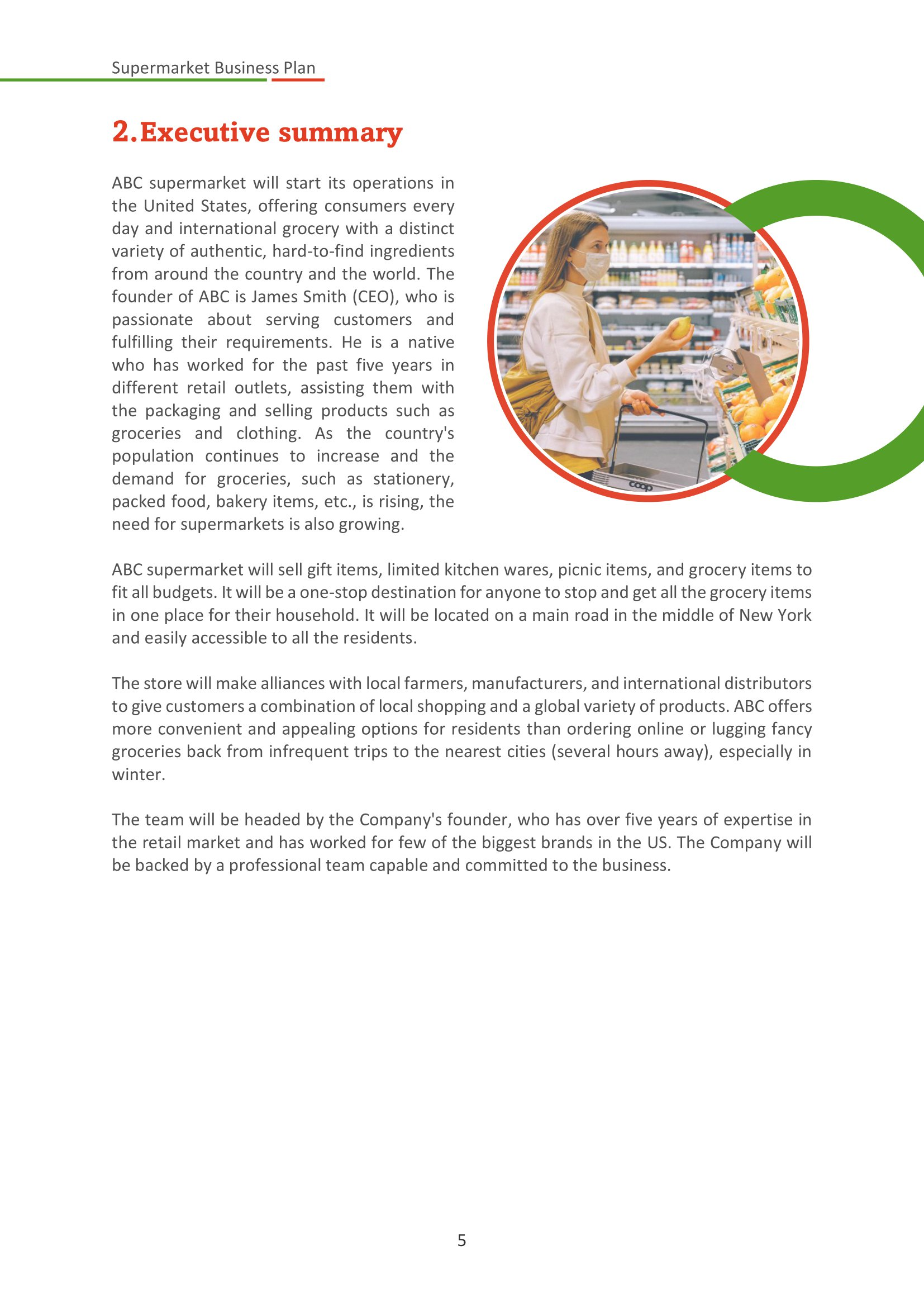 Retail Store Business Plan Template