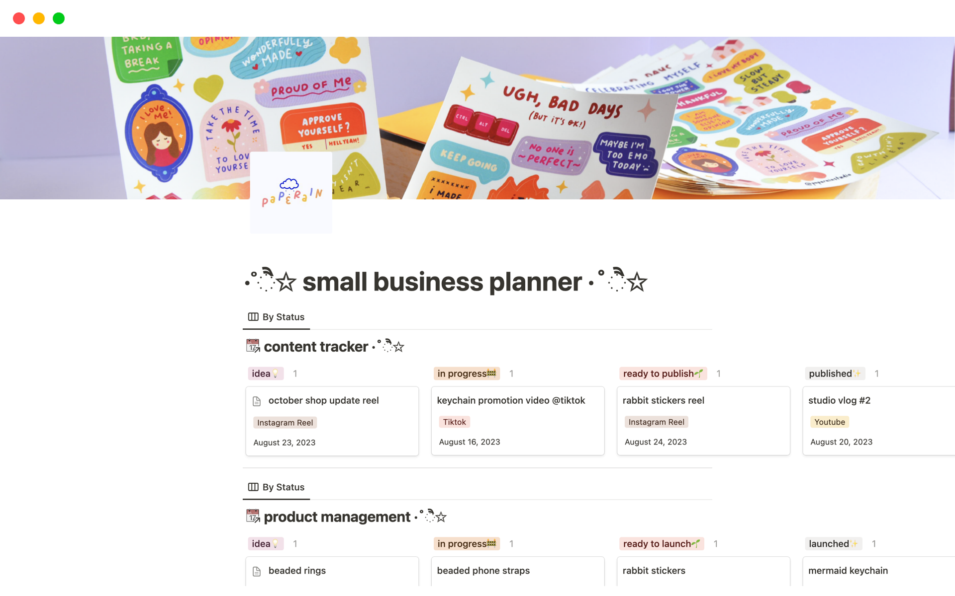 Notion Business Plan Template