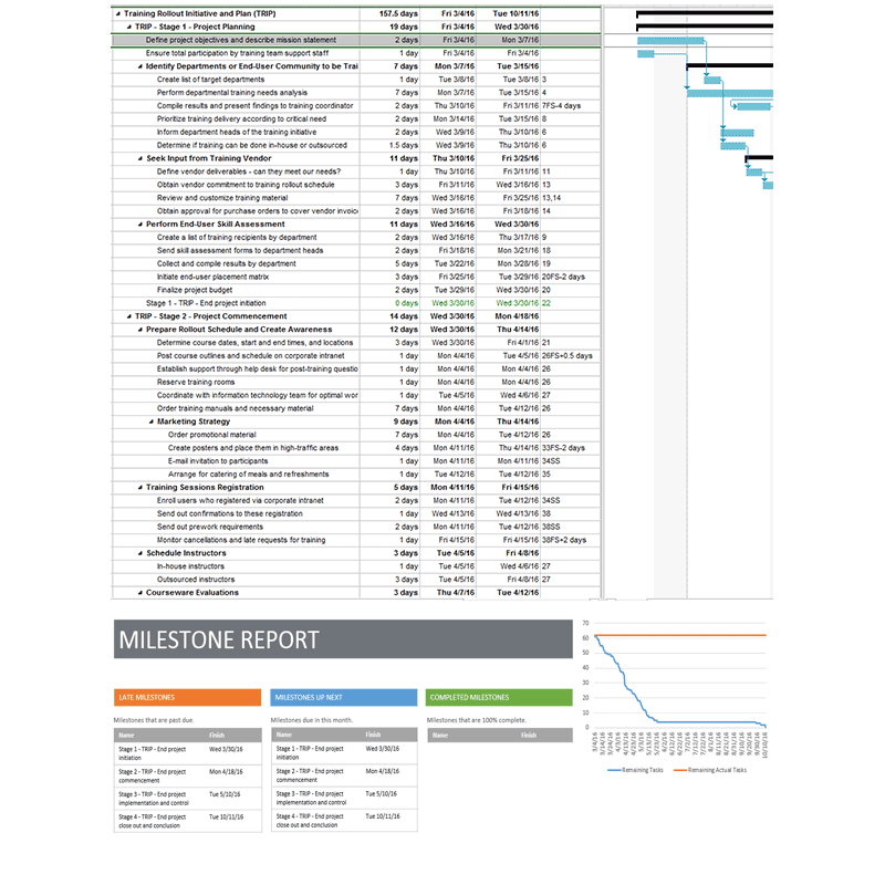 Training Rollout Plan Templates PMO