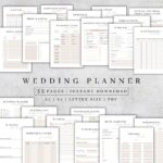 Wedding Planner Printable Printable Wedding Planner Pages Wedding Plan Bundle Wedding Planning Book Wedding Planner PDF A4 A5 2025 Etsy