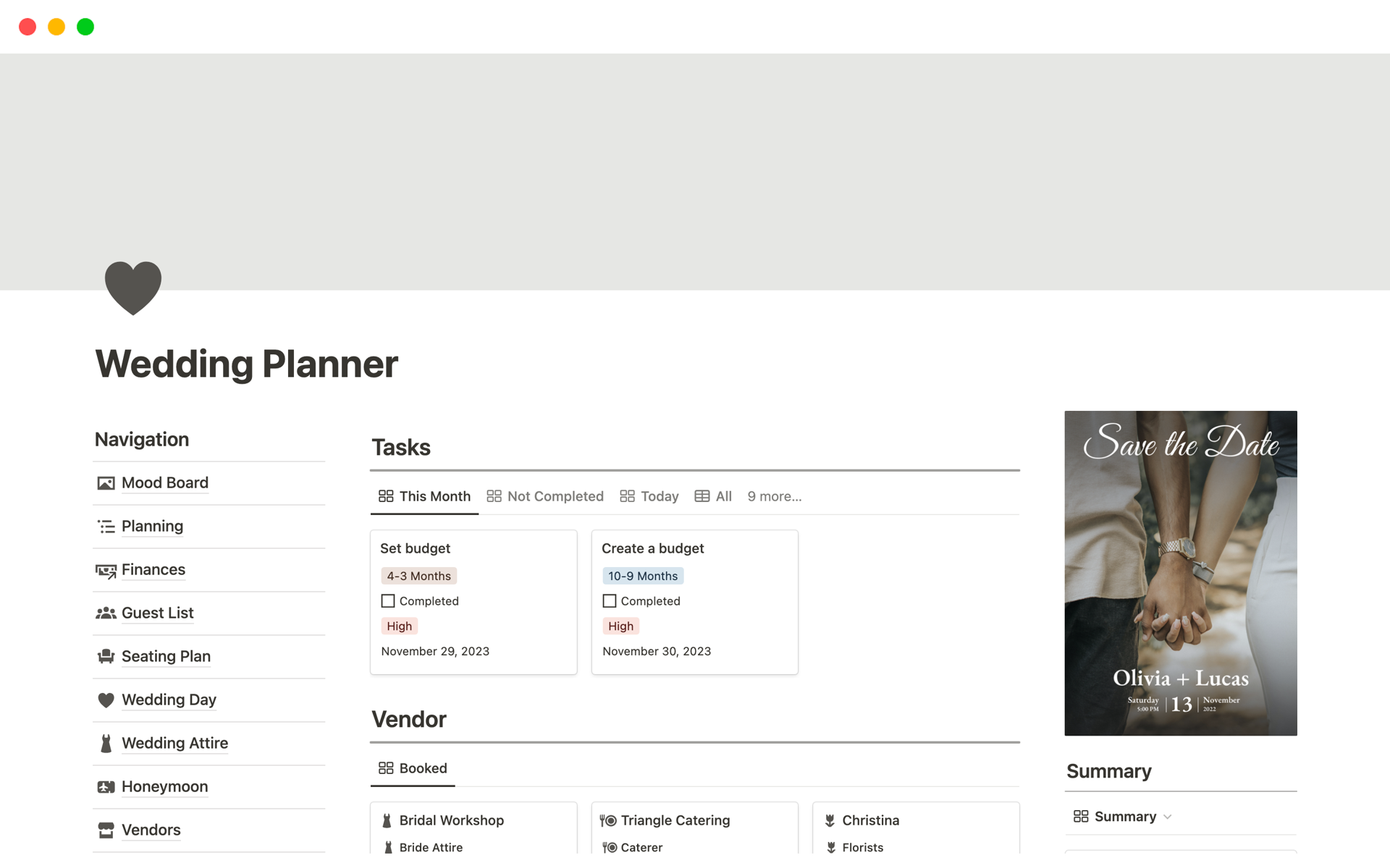 Wedding Planner Template By NicksNotion Notion Marketplace