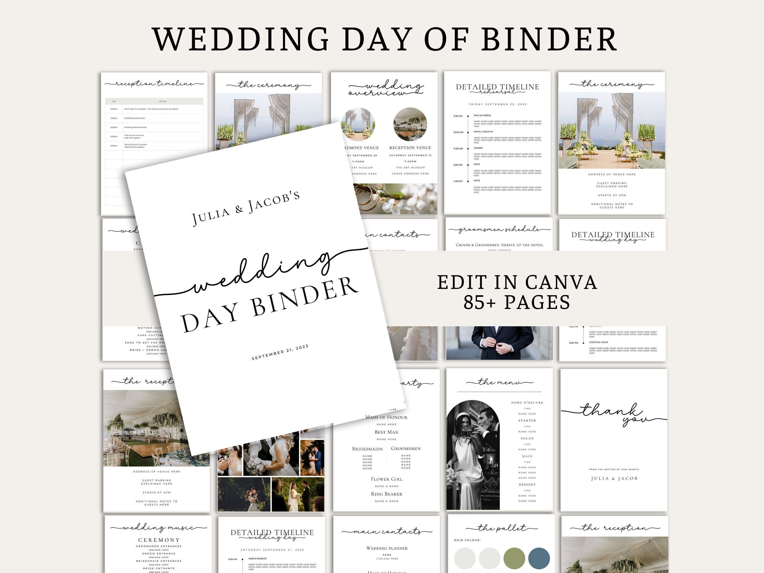 Etsy Wedding Planning Template