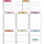 Weekly Planner Templates World Of Printables