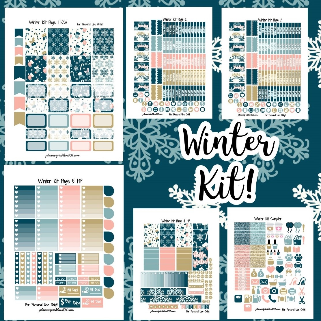 Printable Planner Sticker Template Free
