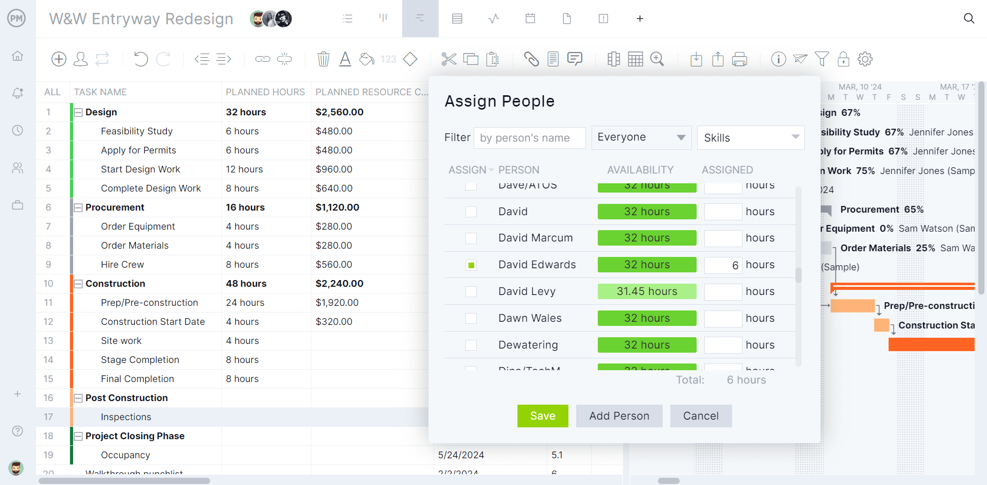 Workload Analysis Template ProjectManager