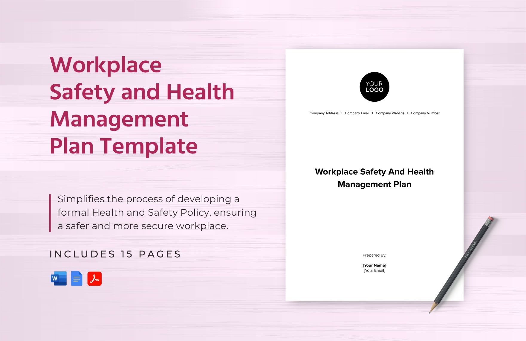 Workplace Health And Safety Plan Template