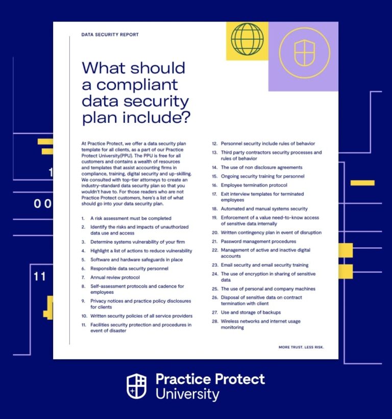 Written Information Security Plan Practice Protect