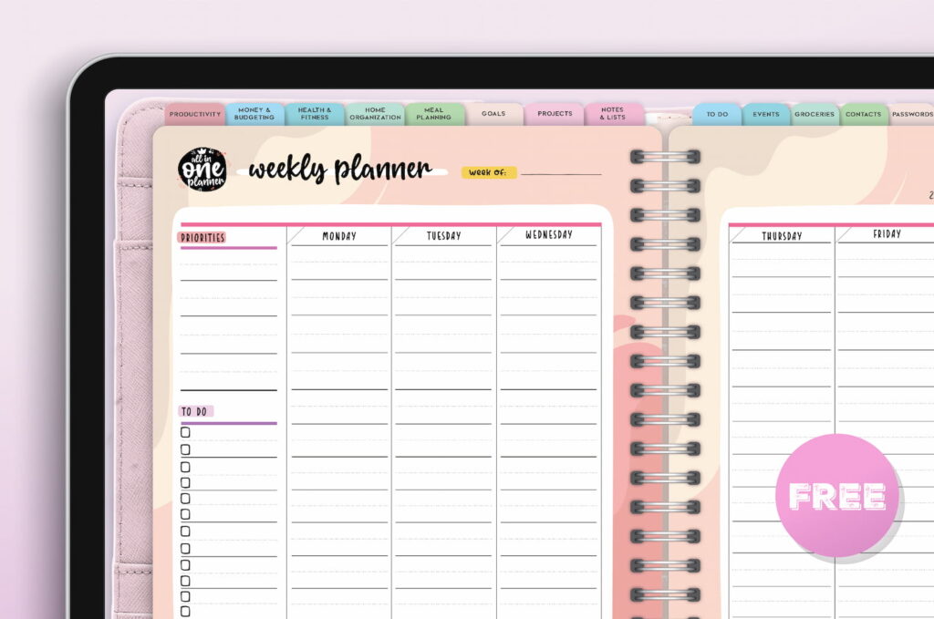 2026 GoodNotes Planner | With 108 Free Templates - World of Printables