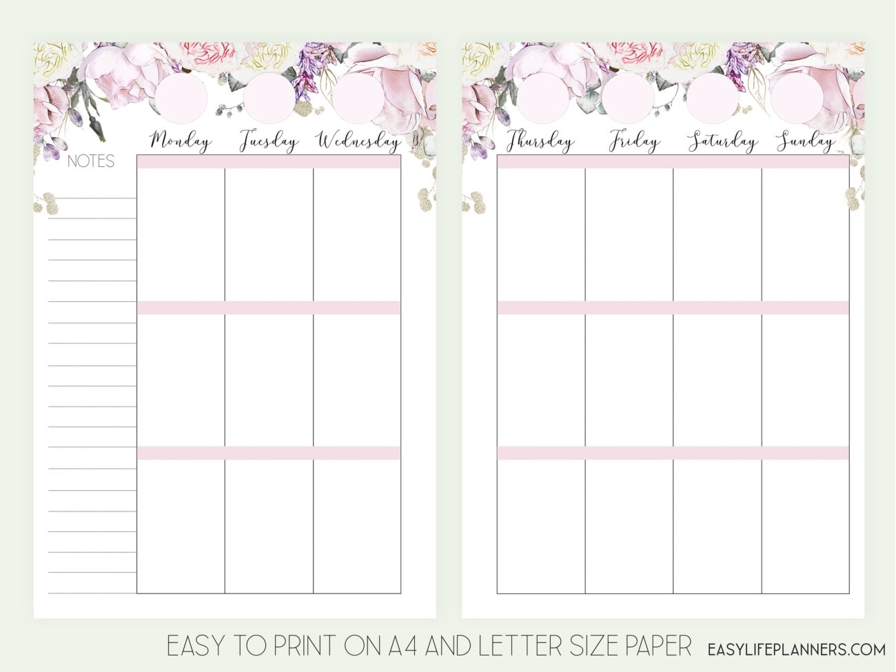 A5 Planner Inserts Free Printables - Free A5 Weekly Planner Printables - Templates Printable