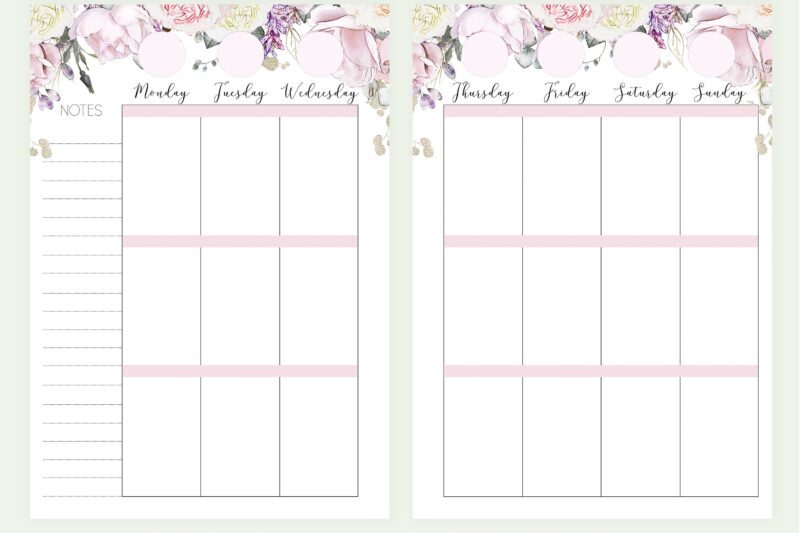 A5 Planner Inserts Free Printables - Free A5 Weekly Planner Printables - Templates Printable