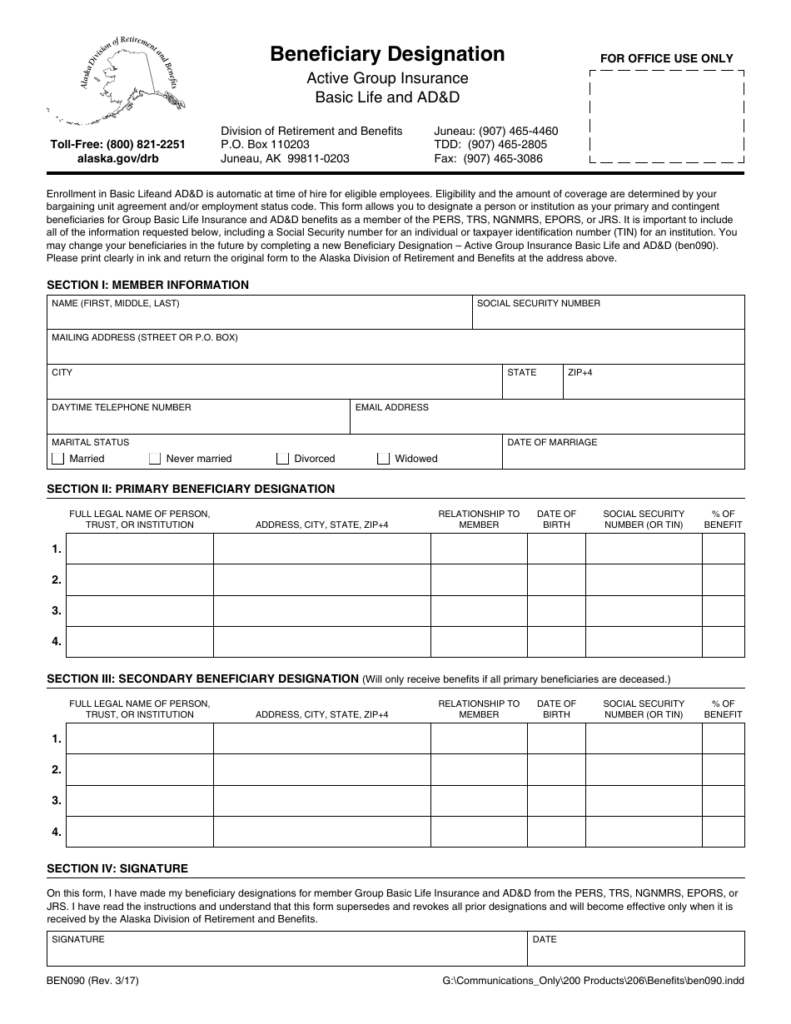 Beneficiary Planner Printable - Printable Free Templates