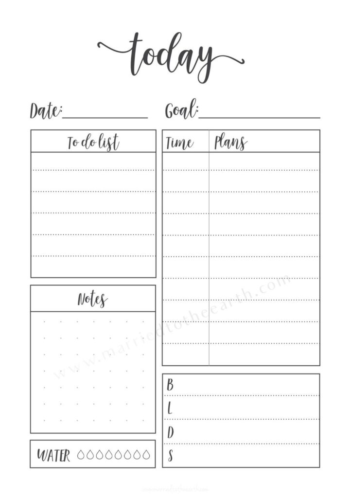 Blank Bullet Journal Printables - Printable Free Templates