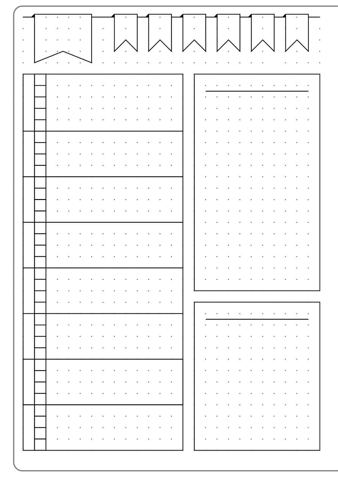 Bullet Journal Printable Templates Free - Printable Bullet Journal Template
