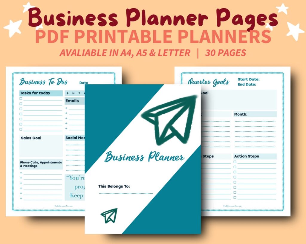 Business Printable Planner Pages Business Plan Content Planner Creative … Business Printable Planner Pages Business Plan Content Planner Creative ...