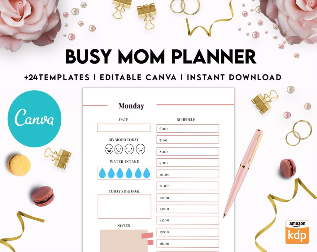 Busy Mom Planner, Home Management Planner Editable Templates, House … Busy Mom Planner, Home Management Planner Editable Templates, House ...