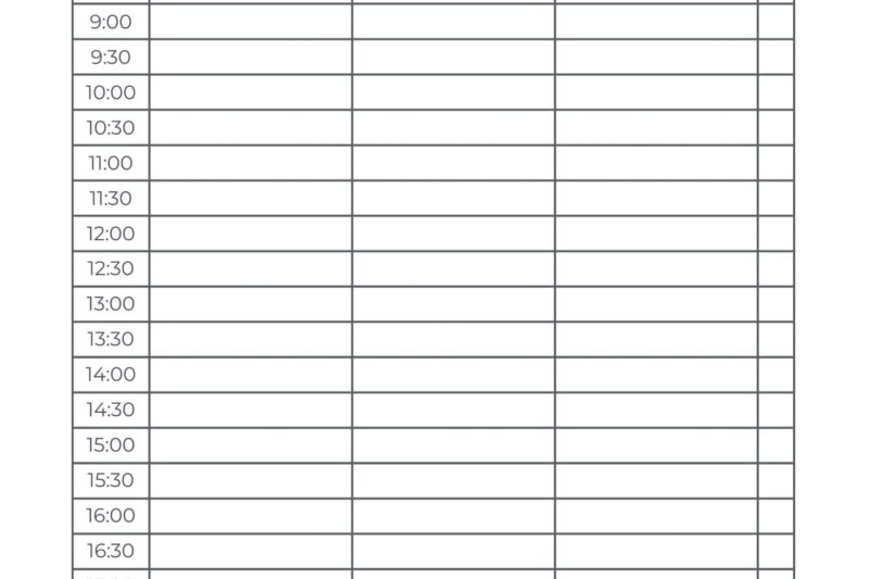 Daily Appointment Planner Free Printable