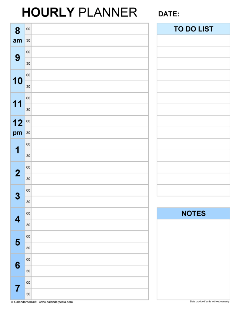 Daily Hourly Planner Printable Free – Get Your Free Printable Hourly Planner (Easy Download) – Printables for … Daily Hourly Planner Printable Free - Get Your Free Printable Hourly Planner (Easy Download) - Printables for ...