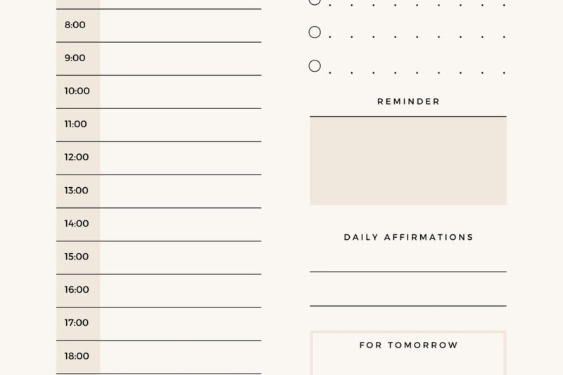 Daily Planner Pages Printable Free - Free daily planner templates to customize - Worksheets Library