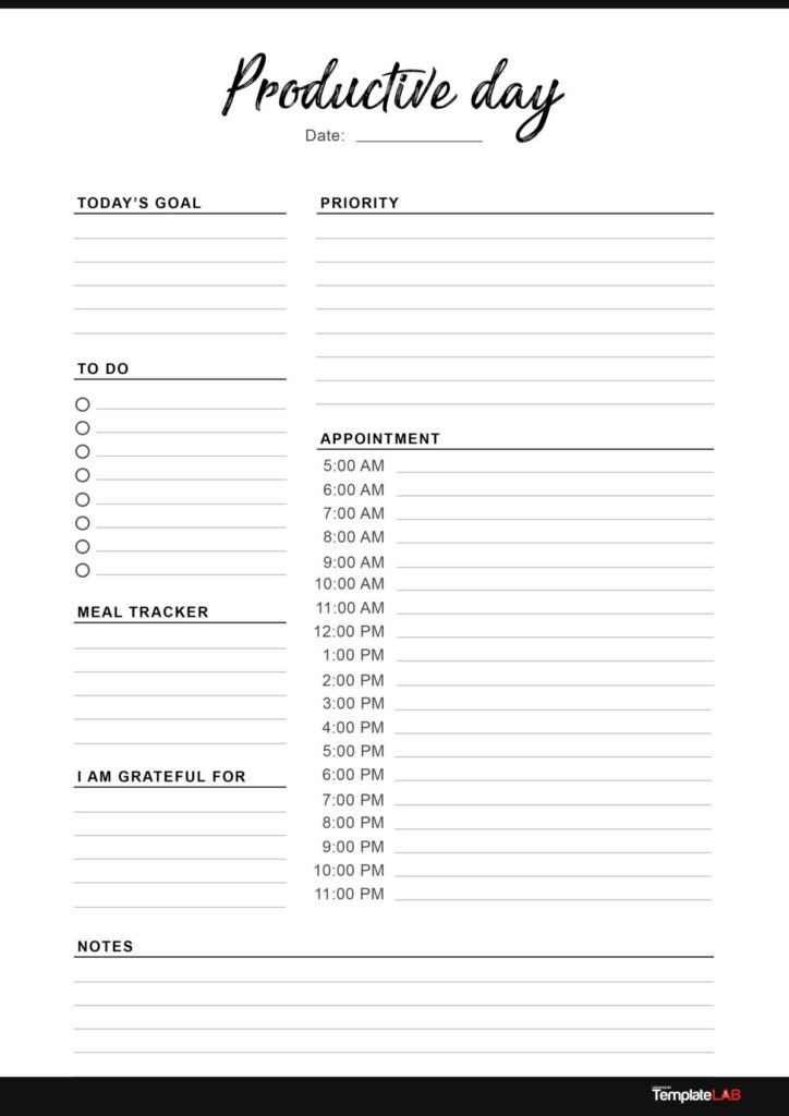 Daily Planner Printable