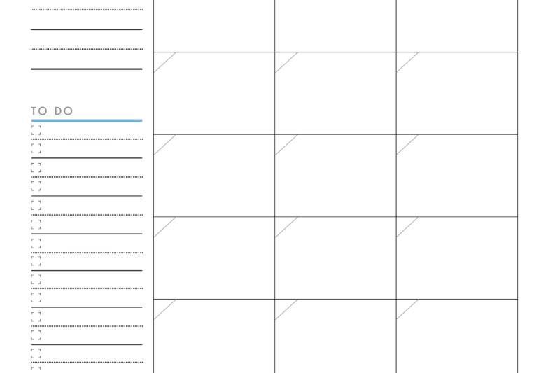 Day Planner Monthly Calendar Printable